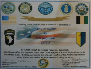 US Flag Afghanistan 11.14.08